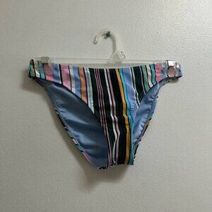 Forever 21 Striped Bikini Bottoms S